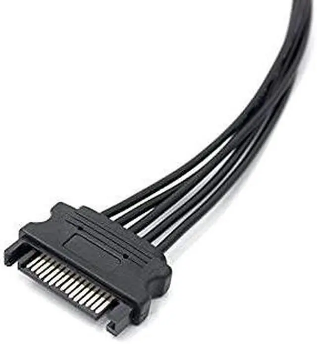 Alt view image 2 of 5 - 15 PIN Sata Power Splitter(2Packs) 15 Pin Sata to 5 Sata Power Splitter Adapter Cable- 21 Inches
