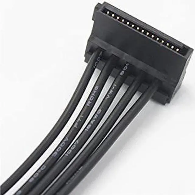 Alt view image 3 of 5 - 15 PIN Sata Power Splitter(2Packs) 15 Pin Sata to 5 Sata Power Splitter Adapter Cable- 21 Inches