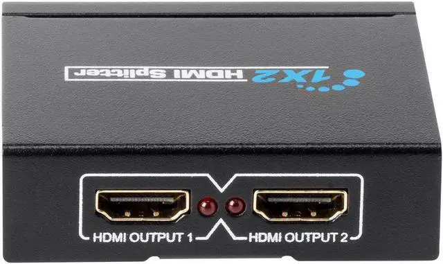 Alt view image 4 of 6 - 4K Mini 1x2 HDMI Splitter | USB-Powered, 4K Ultra HD, 1080p @60Hz