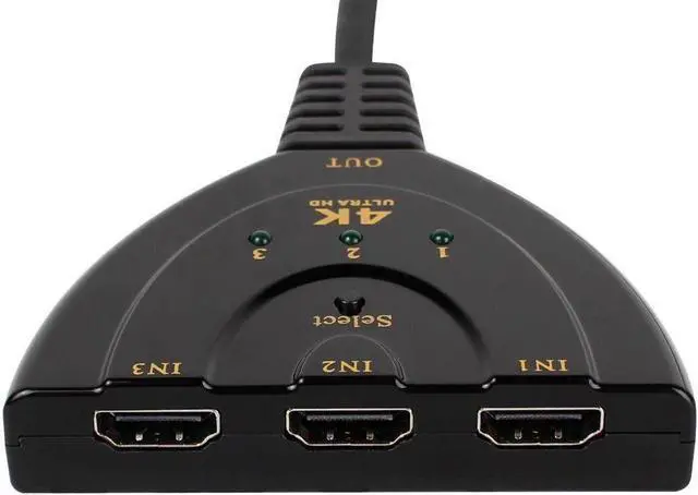 Alt view image 2 of 3 - 3 Port HDMI Splitter Cable 1080P Switch Switcher HUB Adapter for HDTV PS4 Xbox