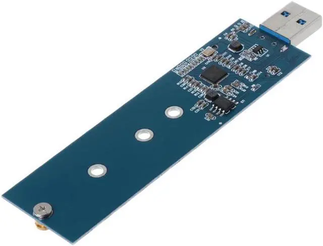 Alt view image 3 of 5 - M.2 to USB Adapter B Key M.2 SSD Adapter USB 3.0 to 2280 M2 NGFF SSD Drive Adapter Converter SSD Reader Card