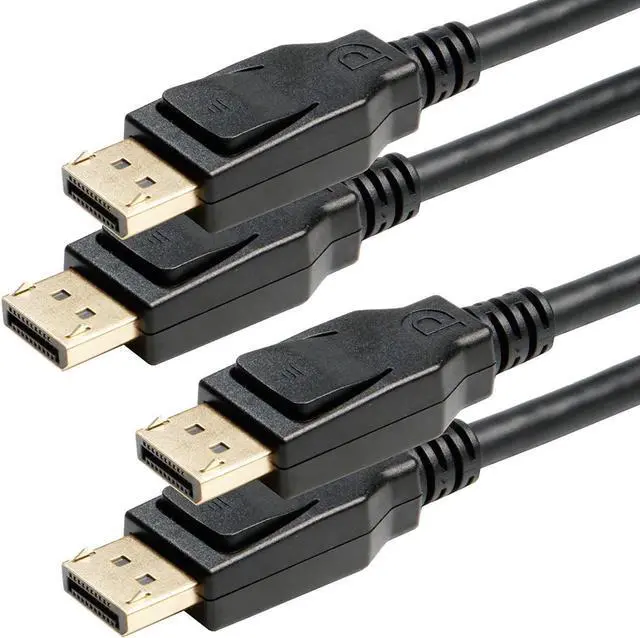 Main image of 8K DisplayPort to DisplayPort 1.4 Cable DisplayPort Cable 6ft 2-Pack DP to DP Cable Cord with [1440P@144Hz 1080P@240Hz 4K@120Hz 8K@60Hz] & HDR Support -Gold
