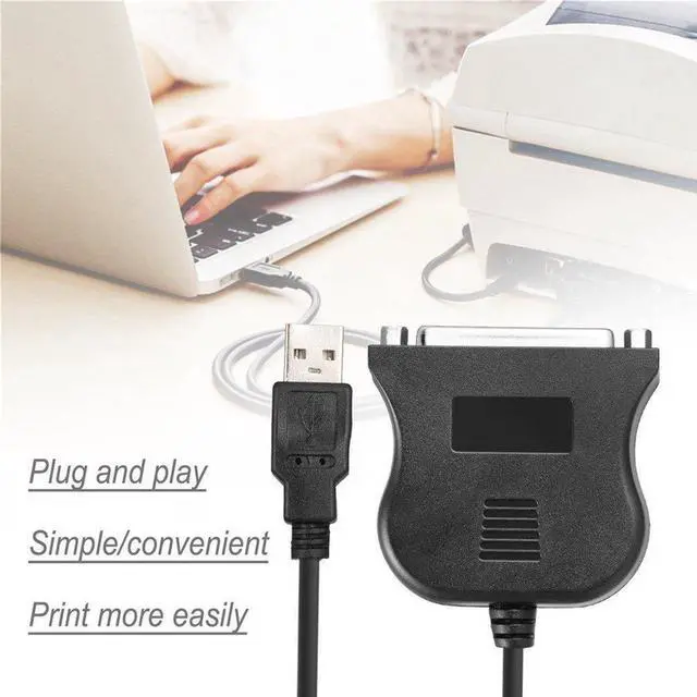 Alt view image 2 of 5 - Vszerda USB 2.0 To 25 Pin DB25 Parallel Port Cable IEEE 1284 1Mbps 25pin Parallel Printer adapter Cord Hot Sale