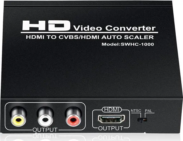 Main image of HDMI to HDMI RCA Converter, HDMI to HDMI AV 3RCA CVBs Composite Video Audio Adapter Supports PAL/NTSC for TV Stick, PS3, PC, Laptop, Xbox, HDTV, DVD