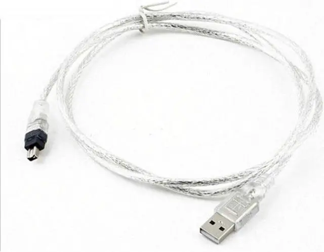 Alt view image 2 of 3 - USB Male to Firewire IEEE 1394 4 Pin Male iLink Adapter Cord firewire 1394 Cable for SONY DCR-TRV75E DV camera cable
