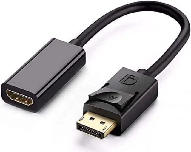 Main image of DisplayPort to HDMI Adapter DP to HDMI Adapter Cable Male to Female Support 1080P 3D for Display Port Enabled Desktops and Laptops to Connect to HDMI Displays Adapter