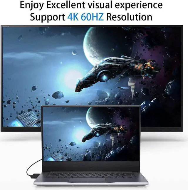 Alt view image 6 of 7 - Mini HDMI to Standard HDMI Cable HDMI to Mini HDMI Cable Ultra-Thin Left Angled 90 Degree Mini HDMI Male to HDMI Male Cable Support 4K Ultra HD 1080p 3D(HDMI 2.0) (15cm/6 inch)