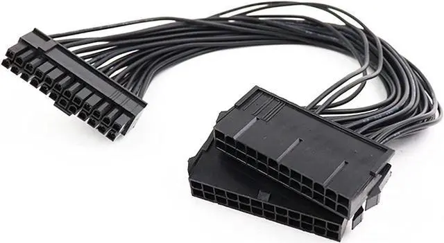 Main image of Dual Psu Power Supply 24 Pin Extension Cable For Atx Motherboard,24 Pin 20 + 4 Dual Multiple Psu Power Supply Cable Sp Adapter Extension Kit