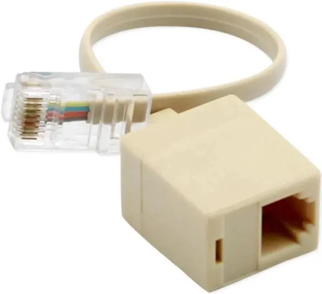 Main image of 1 PCS 8P4C / RJ45 Male RJ11 6P4C to Female M / F Adapter Telephone Ethernet  20CM