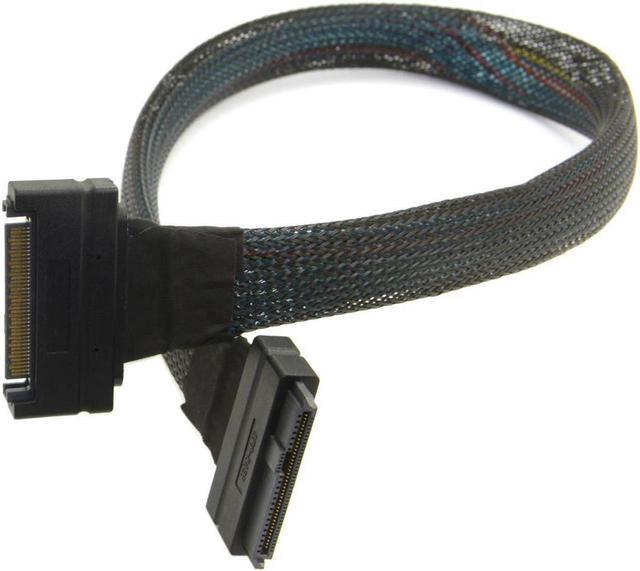 Alt view image 4 of 4 - 50cm U.2 U2 SFF-8639 NVME PCIe SSD Cable Male to Female 68pin Extension Cable