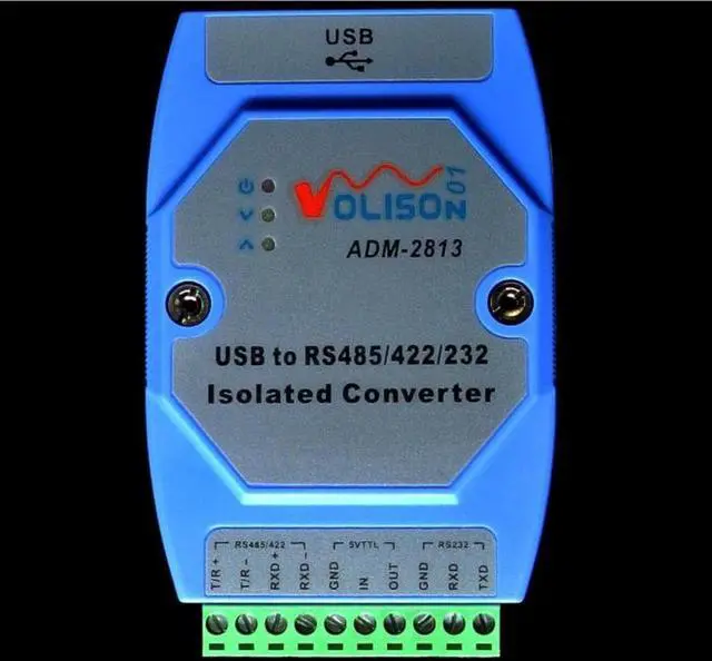 Alt view image 4 of 6 - ADM-2813 Industrial grade USB to RS485/422/232/TTL USB to 485232 photoelectric isolation FT232 rail