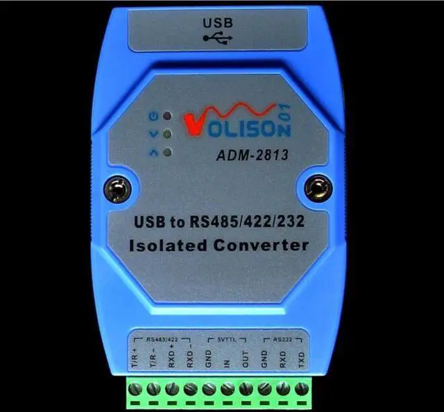 Main image of ADM-2813 Industrial grade USB to RS485/422/232/TTL USB to 485232 photoelectric isolation FT232 rail