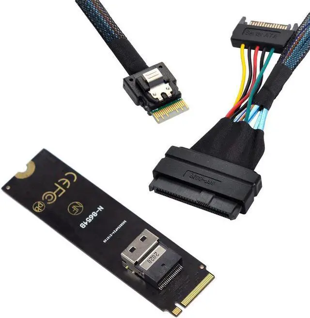 Main image of Mainboard SSD Slimline SAS PCIe SSD Adapter NGFF M-Key NVME to SFF-8654 to U.2 U2 SFF-8639 NVME PCIe SSD Cable