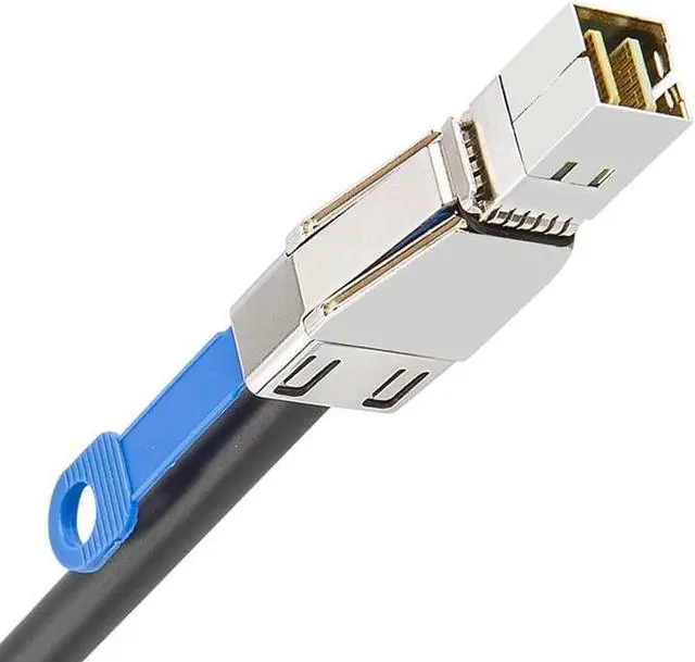 Alt view image 2 of 3 - MINI SAS HD to MINI SAS 36PIN Adapter Cable SFF-8644 to SFF-8087 Server Hard Disk Cable 12Gbps 10TF/3M
