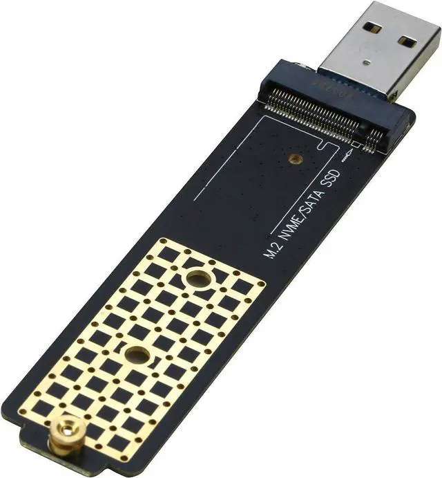 Main image of M.2 to USB Adapter, NVMe to USB 3.1 Reader Card Compatible with Both NVMe (PCI-e) M Key SSD & (B+M Key SATA Based) NGFF SSD