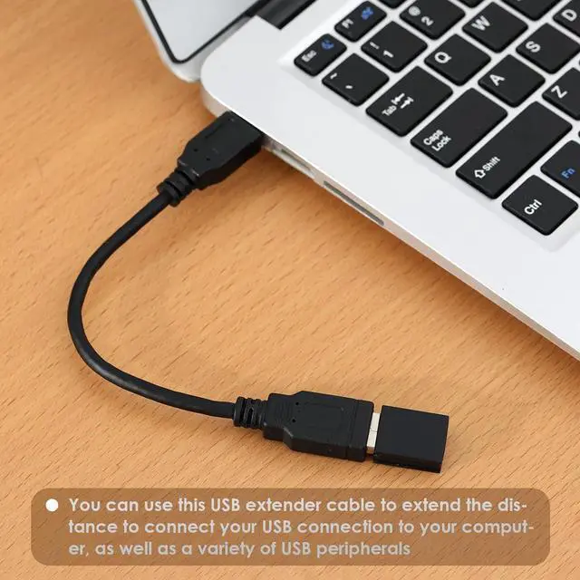 Alt view image 3 of 7 - USB 3.0 USB Male A to Female A High Speed Standard USB Extension Cable - Extender to USB Hub,Black 8 Inch