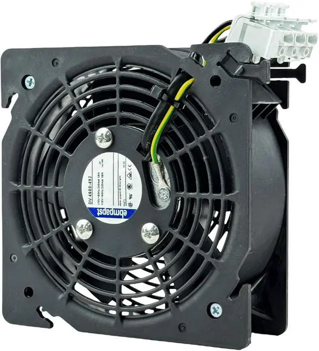 Main image of DV4600-492 Cabinet Compact Cooling Fan 115V 18/19W 220/240mA 12CM 120×120×38mm 3100RPM 2-Wire Axial Flow Fan for Rittal Cabinet