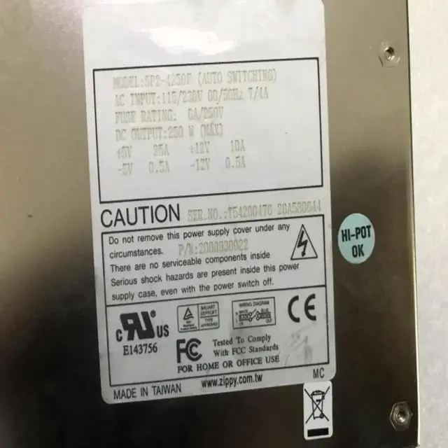 Alt view image 2 of 4 - 90% PSU For Emacs AT P8P9 250W Switching Power Supply SP2-4250F