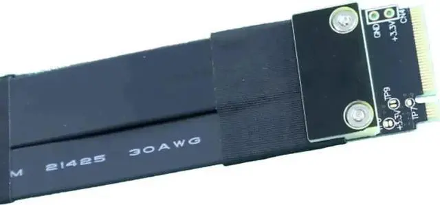 Alt view image 4 of 7 - M.2 Key M NVMe External Graphics Card Stand Bracket R43SG 64Gbs with PCIe4.0 x4 Riser Cable 25cm 50cm for Graphics Card After 1660 (R43SG 50CM)