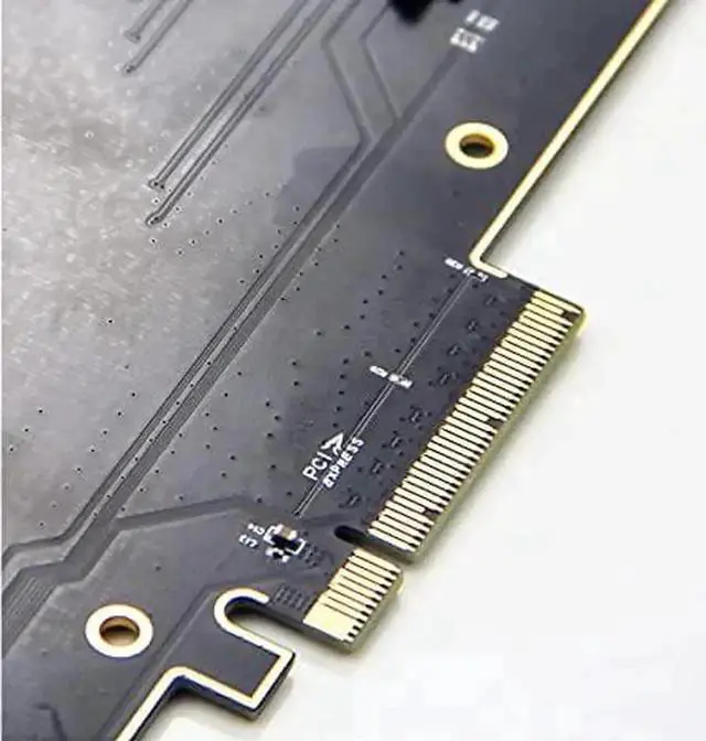 Alt view image 4 of 4 - PCIE Riser U.2 to PCI Express3.0 X4 X8 Expansion Card Adapter Interface Gen3 Transfer Card Hard Drive Computer Components Expansion for Server U.2 NVMe SSD (Pcie to U.2 Dual Disk)