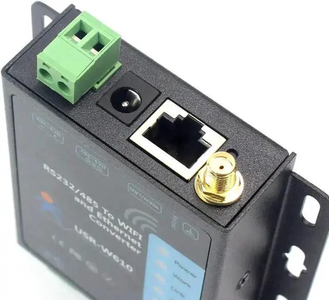 Alt view image 2 of 5 - USR-W610 Serial to WiFi Ethernet Converter RS232 RS485 Serial Server