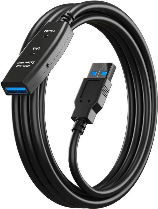 Main image of USB 3.0 Active Extension Cable 65 Feet, Type A Male to Female Extender Cord, USB Repeater Cable with 1 Signal Boosters , for Laptop, Hard Drive, Printer, Webcam, Xbox, VR, PS4 65 ft.
