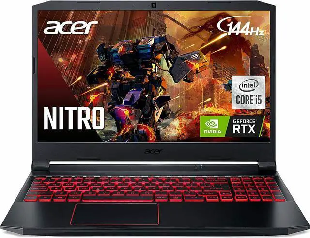 New Acer Nitro 5 15.6'' FHD 144Hz Laptop i5-10300H 8GB 256GB SSD RTX 3050 4GB