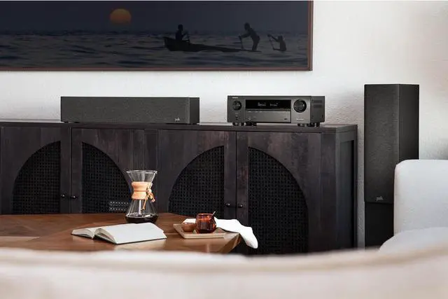 Alt view image 4 of 5 - Denon 7.2-Channel 8K AV Receiver with 3D Audio, WiFi, Bluetooth, Voice Control and Heos