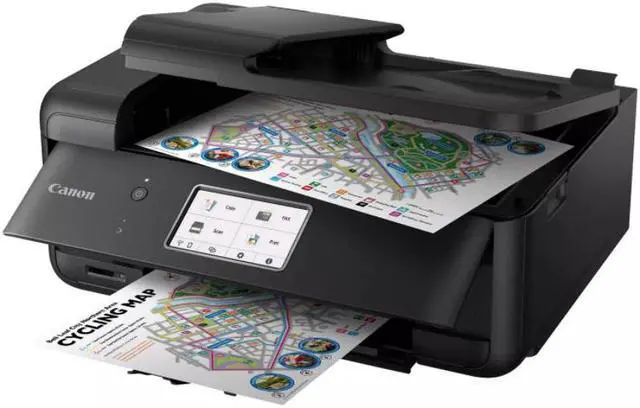 Alt view image 4 of 7 - Canon TR8620 All-in-One Printer for Home Office | Copier |Scanner| Fax |Auto Document Feeder | Photo and Document Printing | Airprint (R) and Android Printing, Black