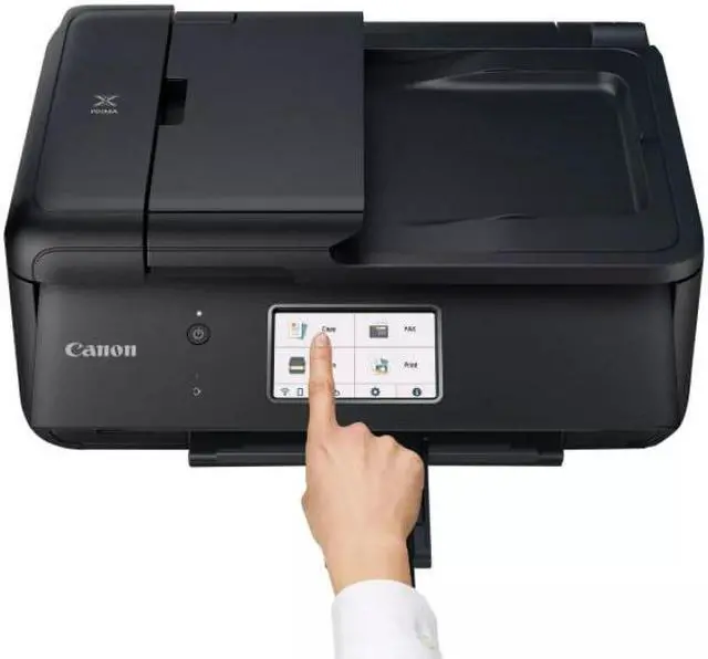 Alt view image 7 of 7 - Canon TR8620 All-in-One Printer for Home Office | Copier |Scanner| Fax |Auto Document Feeder | Photo and Document Printing | Airprint (R) and Android Printing, Black