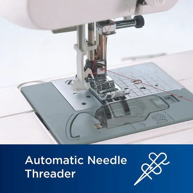 Alt view image 5 of 7 - Brother XR9550 Sewing and Quilting Machine, Computerized, 165 Built-in Stitches, LCD Display, Wide Table, 8 Included Presser Feet, 20x12x17, White
