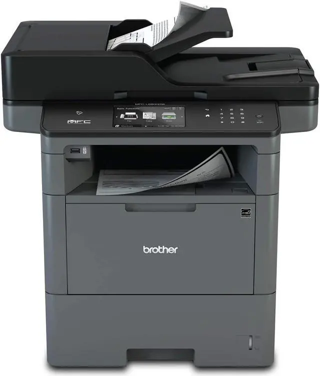 Main image of Brother Monochrome Laser, Multifunction, All-in-One Printer, MFC-L6800DW, Wireless Networking, Mobile Printing & Scanning, Duplex Print, Scan & Copy, Amazon Dash Replenishment Ready, Black