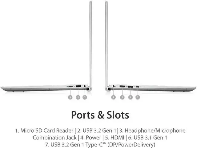 Alt view image 6 of 6 - Dell Inspiron 15 Plus 7501 Touch 15.6 FHD Laptop, Core i5-10300H, Backlit KB, Fingerprint, Webcam, Wi-Fi 6, USB-C, HDMI, Intel UHD Graphics, Win 10 H, 16 GB RAM, 512GB SSD Storage