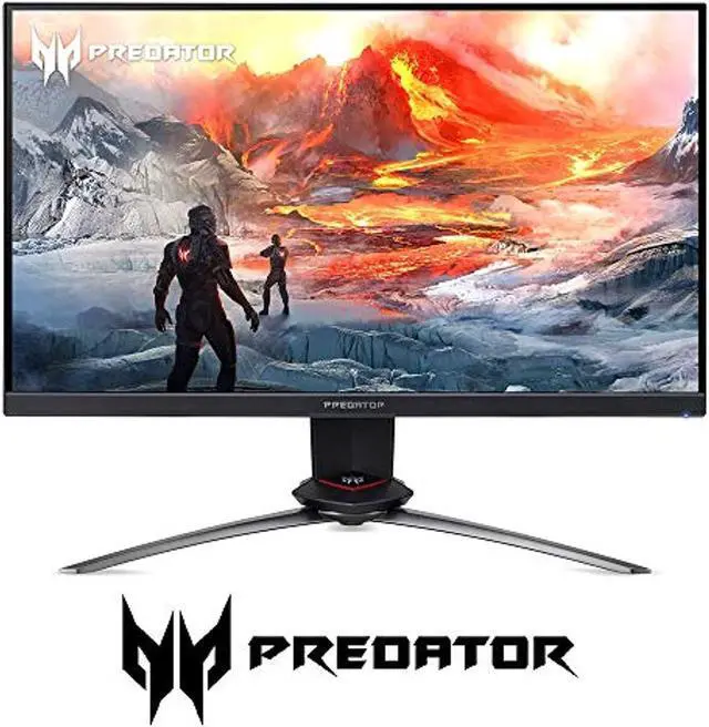 Alt view image 15 of 20 - Acer Predator XB273 Xbmiprzx 27" FHD (1920 x 1080) IPS NVIDIA G-SYNC Gaming Monitor with Up to 0.1ms (G to G), 240Hz, 99% sRGB (1 x Display Port & 1 x HDMI Port), Black