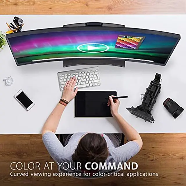 Alt view image 7 of 20 - ViewSonic VP3881A 38 Inch IPS WQHD+ Curved Ultrawide Monitor with ColorPro 100% sRGB Rec 709, Eye Care, HDR10 Support, USB C, HDMI, USB, DisplayPort for Professional Home and Office