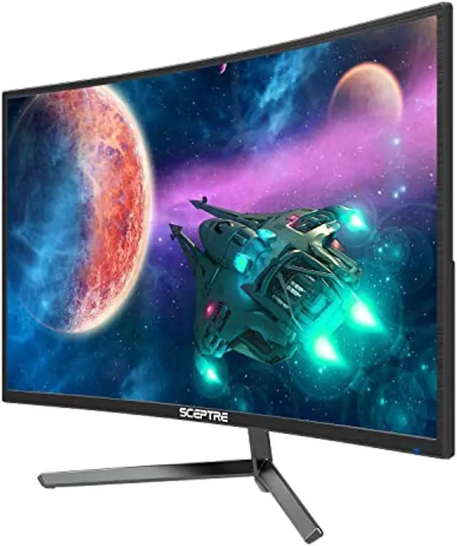 Alt view image 19 of 20 - Sceptre 23.6" Metal Black C248B-144RN Full HD 1920x1080 144Hz AMD FreeSync DisplayPort 2xHDMI Built-in Speakers Edge-less Curved Gaming LED Monitor