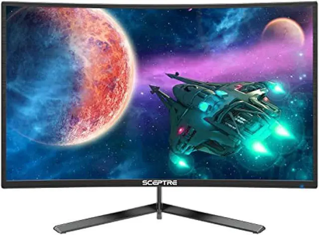 Alt view image 20 of 20 - Sceptre 23.6" Metal Black C248B-144RN Full HD 1920x1080 144Hz AMD FreeSync DisplayPort 2xHDMI Built-in Speakers Edge-less Curved Gaming LED Monitor