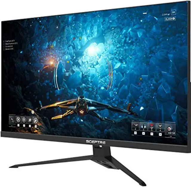 Alt view image 9 of 16 - Sceptre IPS 27 inch Gaming LED Monitor up to 165Hz 144Hz 1ms DisplayPort HDMI, FreeSync FPS RTS Build-in Speakers Gunmetal Black 2021 (E275B-FPT165)