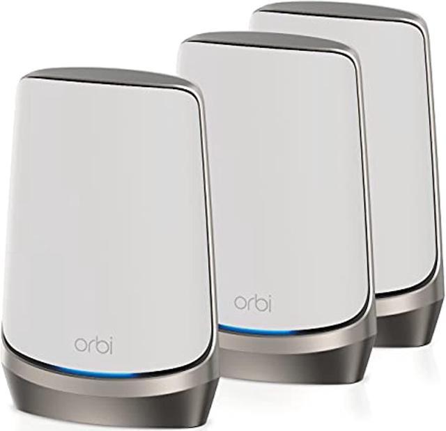 NETGEAR Orbi Quad-Band WiFi 6E Mesh System (RBKE963) Router with 2