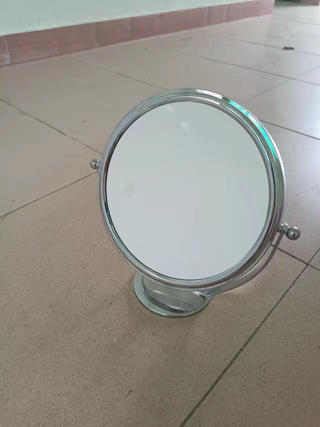 Alt view image 2 of 3 - Double Sided Magnifying Makeup Mirror, 1X & 10X Magnification with 360 Degree Rotation- Clear & Transparent