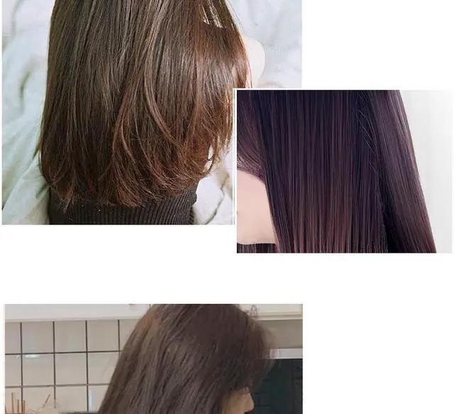 Alt view image 5 of 7 - Negative ion hair comb--GKN gkano straight hair comb negative ions do not harm hair straight curl dual-use Lazy Electric Curling Iron Hair straightener Black