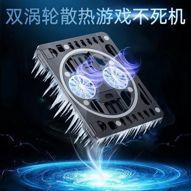 Alt view image 4 of 6 - Laptop Cooler Notebook Cooling Pad, 5 Silent Blue LED Fans with Powerful Air Flow, Control Panel with LCD Screen, Portable Height Adjustable Laptop Stand, Comfortable with Wrists