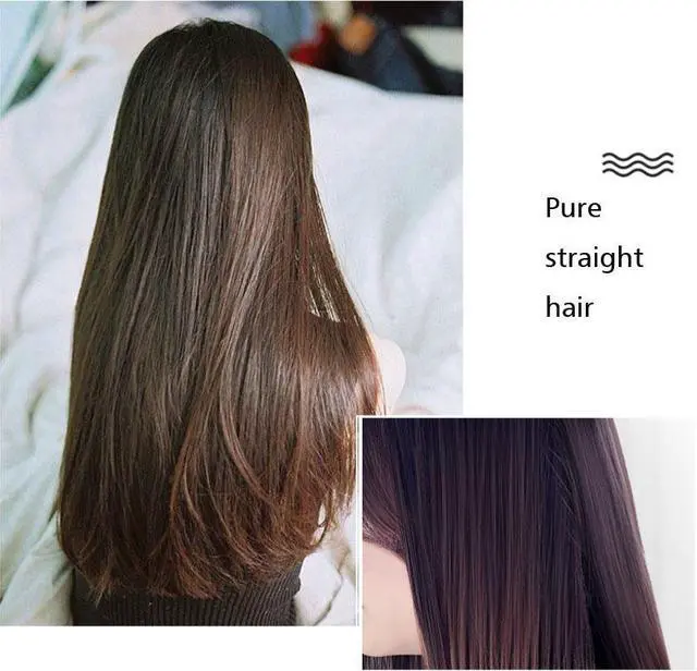 Alt view image 6 of 7 - Negative ion hair comb--GKN gkano straight hair comb negative ions do not harm hair straight curl dual-use Lazy Electric Curling Iron Hair straightener