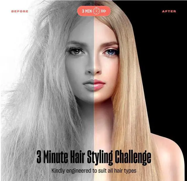 Alt view image 2 of 7 - Negative ion hair comb--GKN gkano straight hair comb negative ions do not harm hair straight curl dual-use Lazy Electric Curling Iron Hair straightener