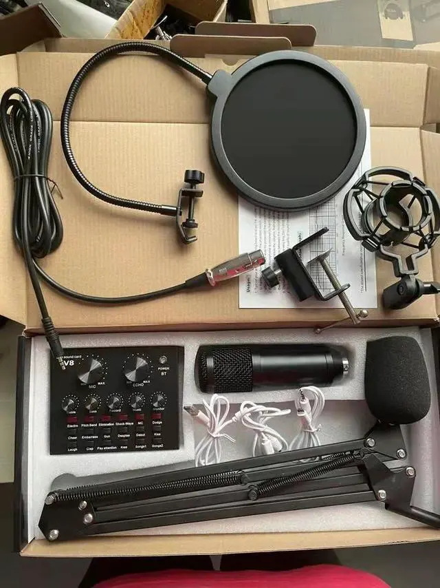 Alt view image 7 of 7 - Aokeo Professional USB Streaming Podcast PC Condenser Microphone With Stand+Pop