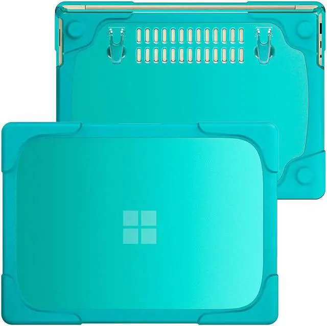 Alt view image 2 of 7 - Laptop Case for Microsoft Surface Laptop 4 13.5 inch TPU and PC Cover Hard Duty Rugged Protective Shockproof Drop Resistant Shell with Kickstand Blue