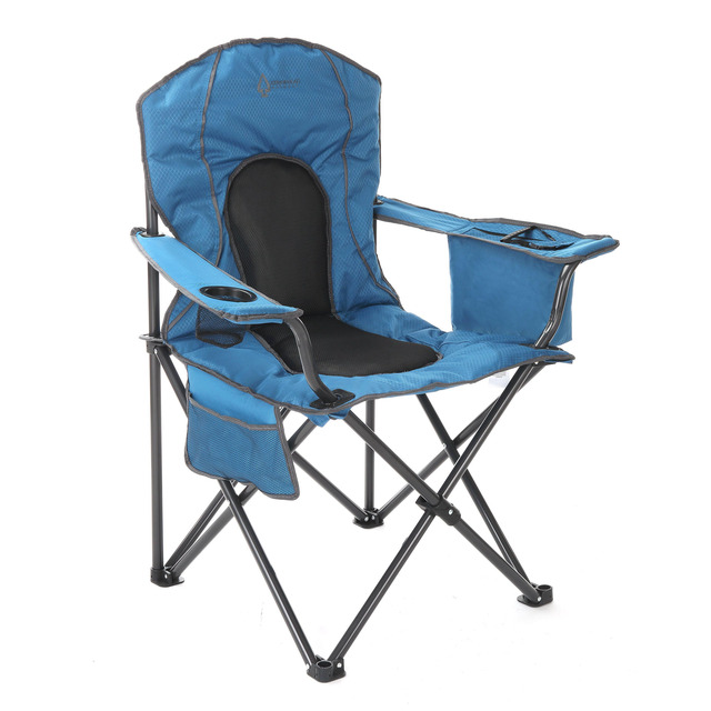 thumbnail image 2 of ARROWHEAD OUTDOOR XXL Folding Padded Camping Chair W/Cup & Wine Holder, Armrest Cooler, Support Up To 600 Lbs, Green 2 of 14