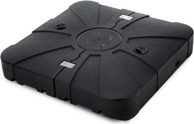 Main image of Home Zone Living 220lbs Pre-Assembled 34" Square Heavy Duty 2-PCS Umbrella Base w/Rolling Wheels for Patio Pool Backyard, Supports Up to 11 Ft Umbrella