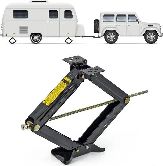 Main image of Scissor Jacks for RV Camper Trailer | J-2500 Stabilizer Leveling Effortless Heavy Duty 2500 lbs Trailer Jack | Convenient Trailer Jack Stand and Stabilizer Jacks with 24-Inch Height