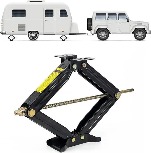 Main image of Scissor Jacks for RV Camper Trailer | J-5000 Stabilizer Leveling Effortless Heavy Duty 5000 lbs Trailer Jack | Convenient Trailer Jack Stand and Stabilizer Jacks with 24 Inch Height